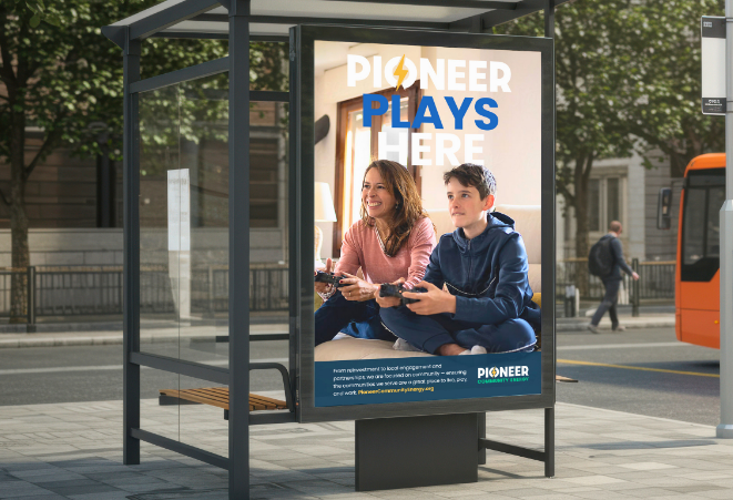 Pioneer Plays Here_Transit Shelter